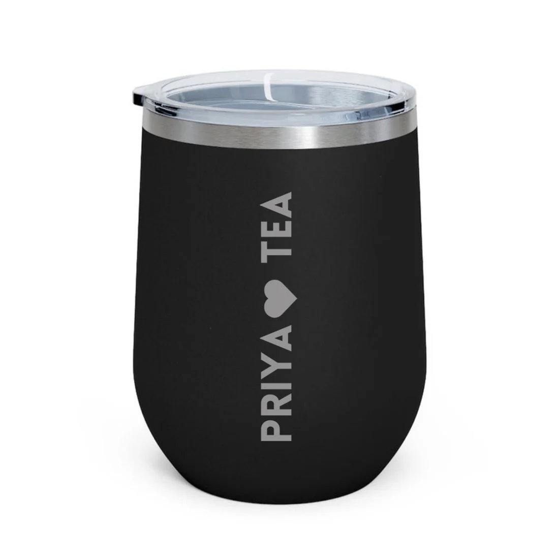 Personalised Coffee Mug With Lid Engraved Stainless Steel Travel Mug Cup (350 ML) - Tea Lover - Image 7
