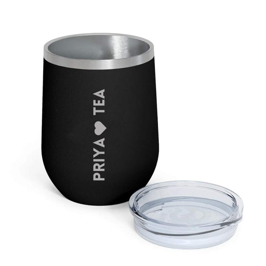 Personalised Coffee Mug With Lid Engraved Stainless Steel Travel Mug Cup (350 ML) - Tea Lover - Image 9