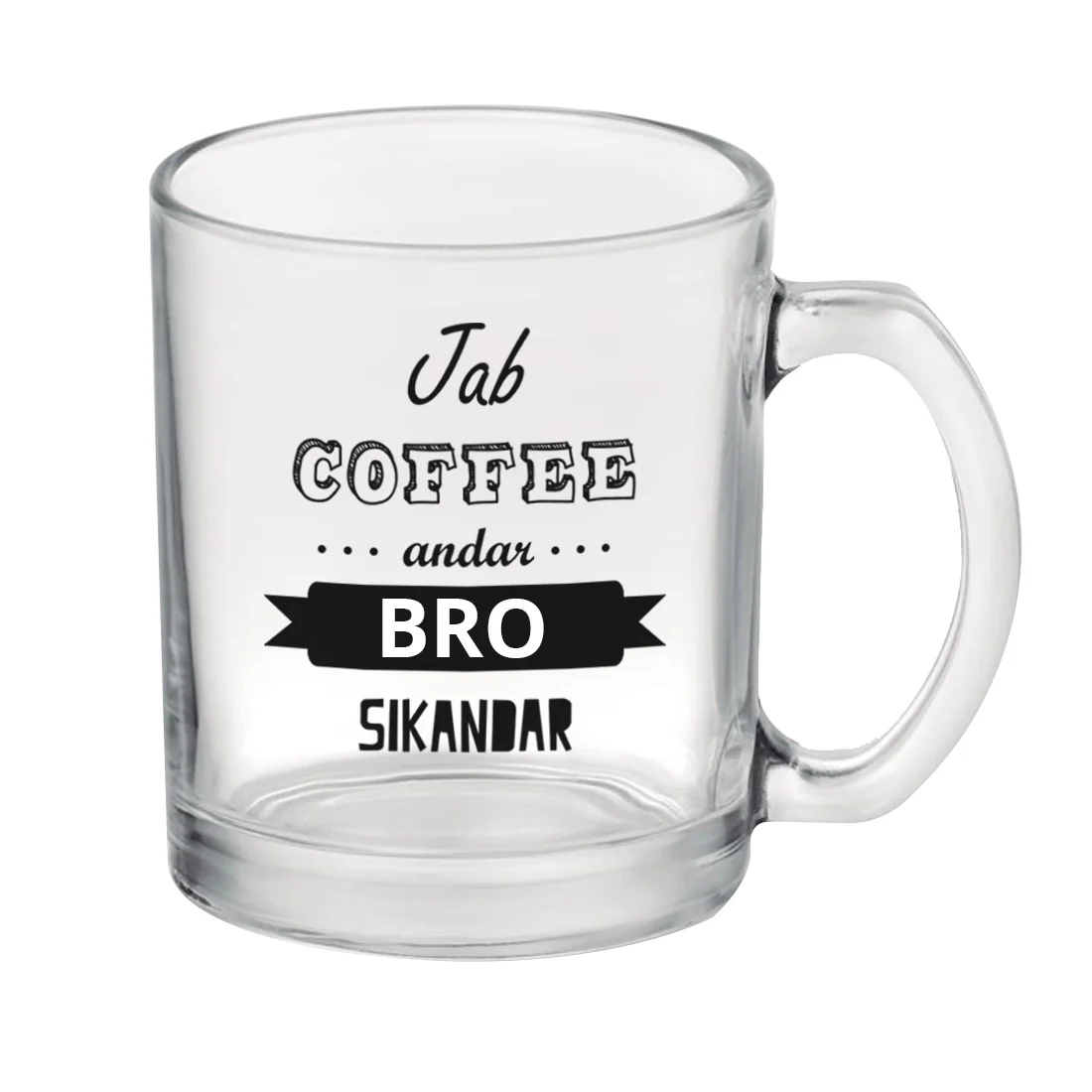 Coffee Mugs For Brother Rakhi Mug Glass Cup - Bro Bhaiya Bhai - Image 4