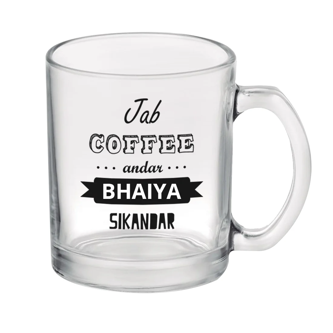 Coffee Mugs For Brother Rakhi Mug Glass Cup - Bro Bhaiya Bhai - Image 6