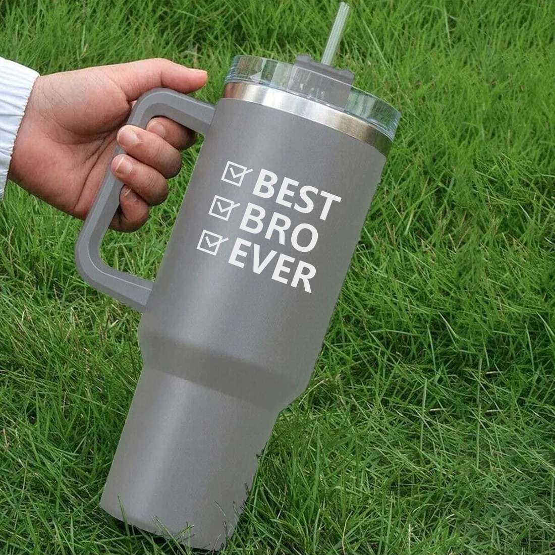 Coffee Tumbler 1200ml Presents for Brother - Large Insulated Travel Mug Raksha Bandhan Gift - Image 8