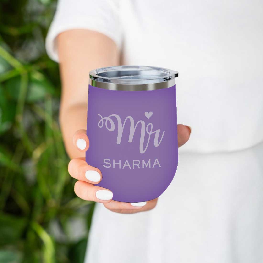 Customised Stainless Steel Coffee Tumbler With Lid for Travelling (350 ML)- MR - Image 14