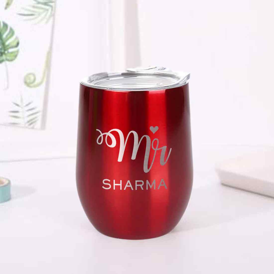 Customised Stainless Steel Coffee Tumbler With Lid for Travelling (350 ML)- MR - Image 24