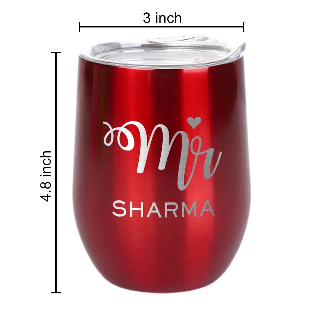 Customised Stainless Steel Coffee Tumbler With Lid for Travelling (350 ML)- MR - Image 25