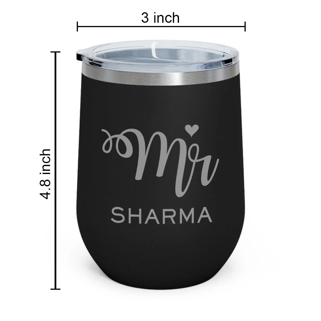 Customised Stainless Steel Coffee Tumbler With Lid for Travelling (350 ML)- MR - Image 7