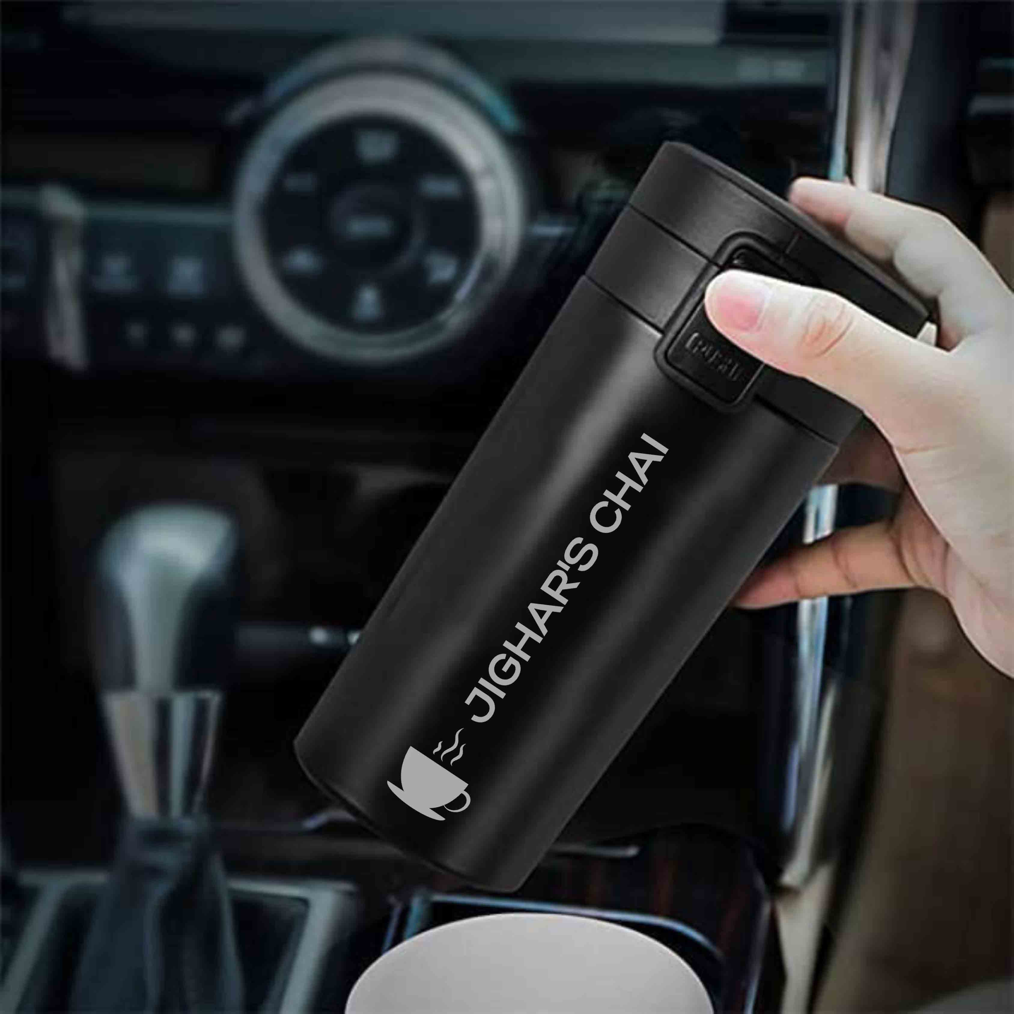 Personalized Coffee Tumbler for Office Travelling Car Vacuum Flask (380 ML) - Tea Cup - Image 4