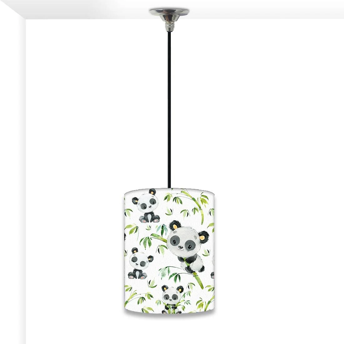 Nutcase Designer Ceiling Hanging Pendant Lamp Shade Light for Living Room, Bedrooms-with Free Soft White Light Bulb - Cute Panda