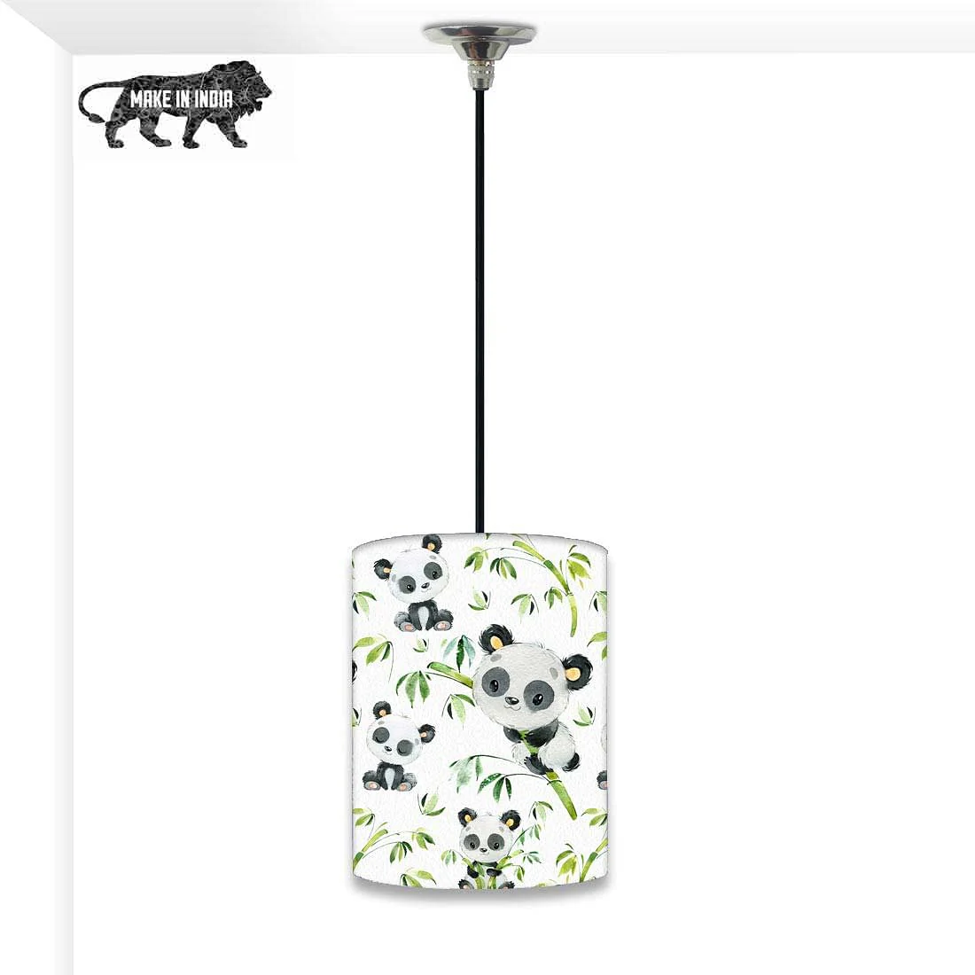 Nutcase Designer Ceiling Hanging Pendant Lamp Shade Light for Living Room, Bedrooms-with Free Soft White Light Bulb - Cute Panda - Image 4