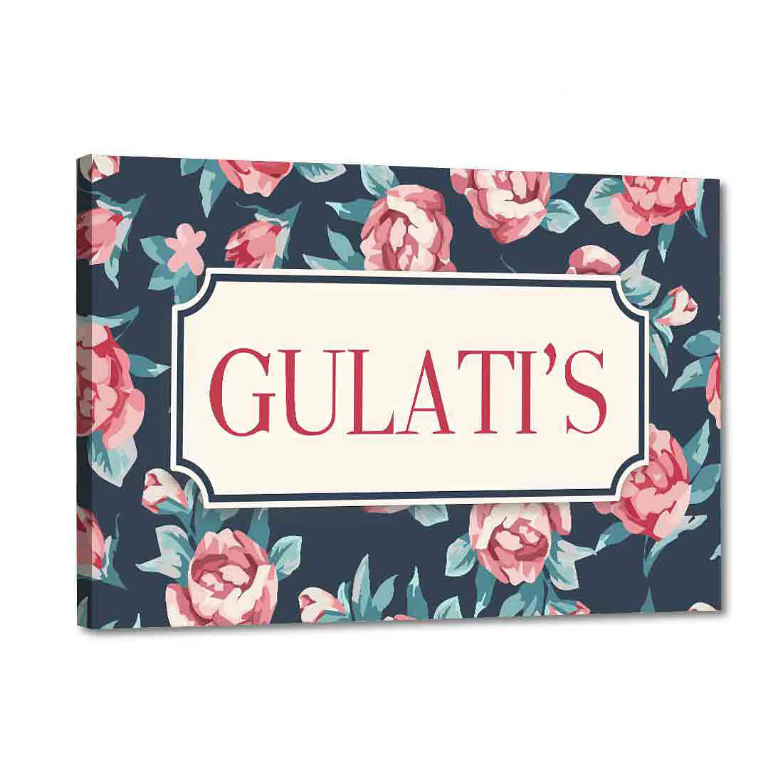 Personalized Hanging Name Plates for Home Door Name Plate - Roses