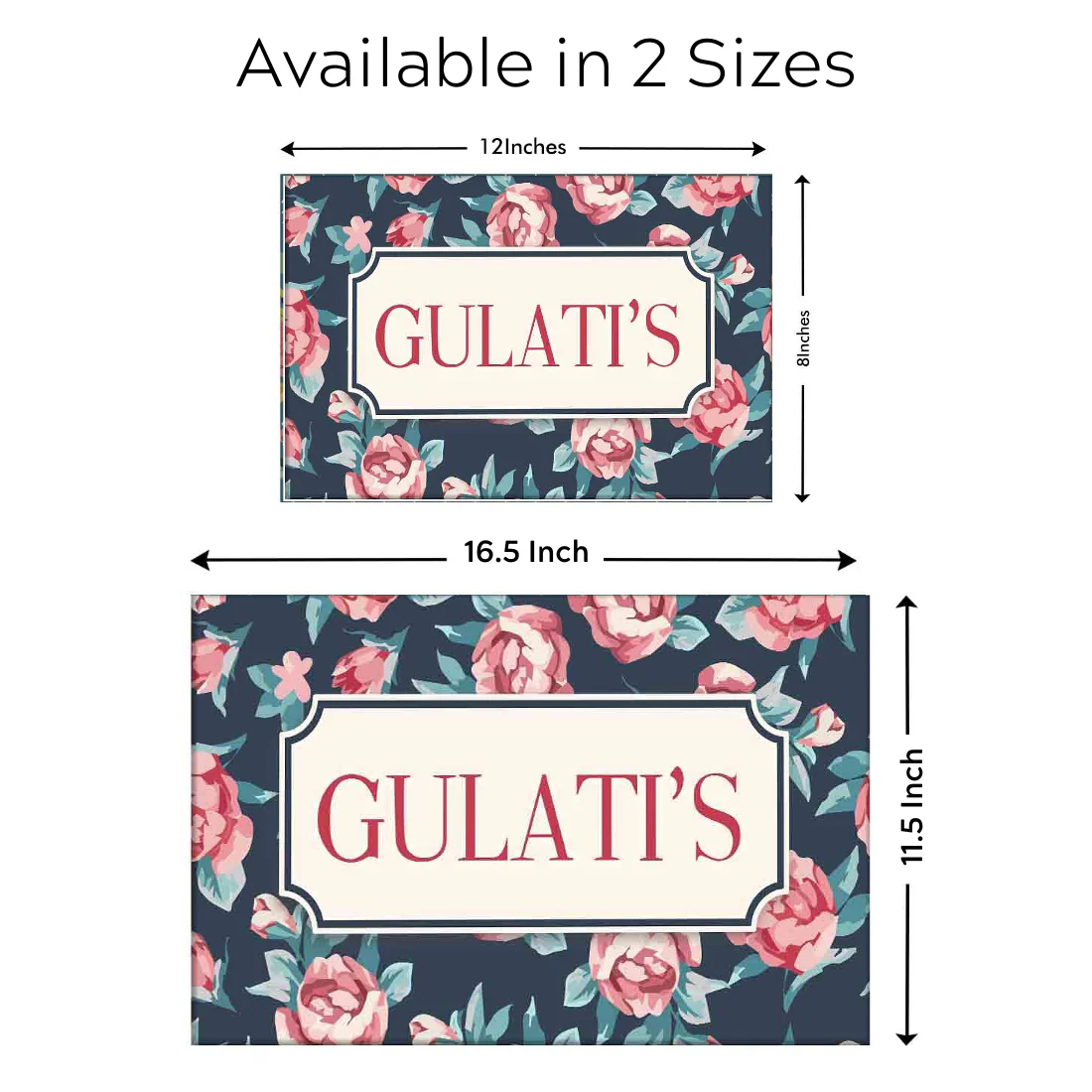 Personalized Hanging Name Plates for Home Door Name Plate - Roses - Image 7