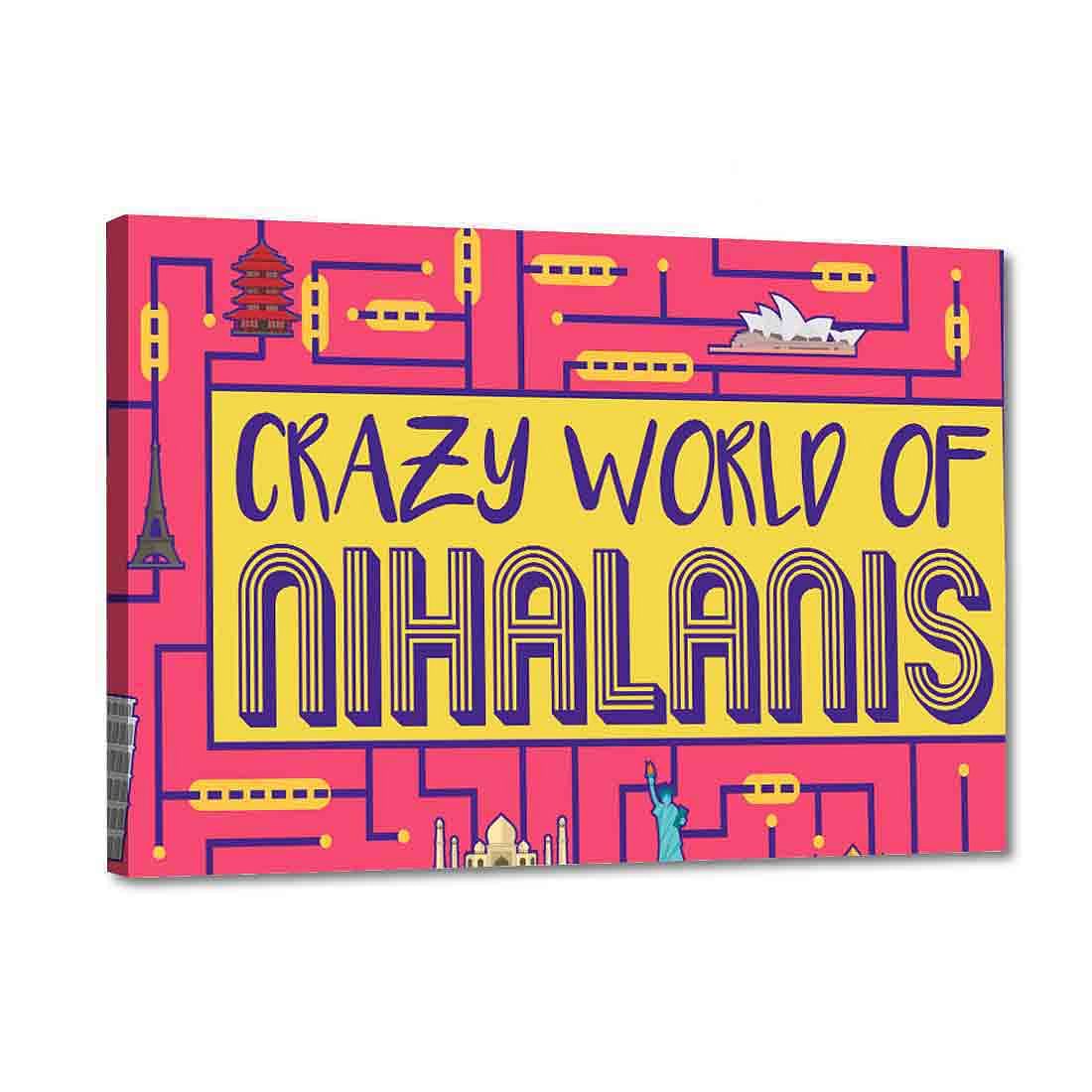 Personalized Home Front Door Name Plate - Blocks
