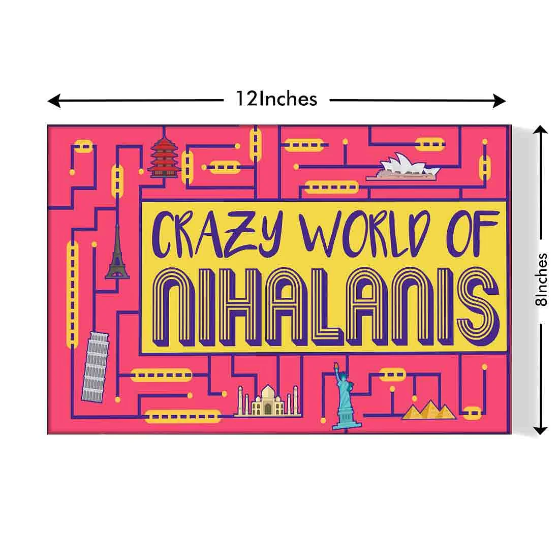 Personalized Home Front Door Name Plate - Blocks - Image 3