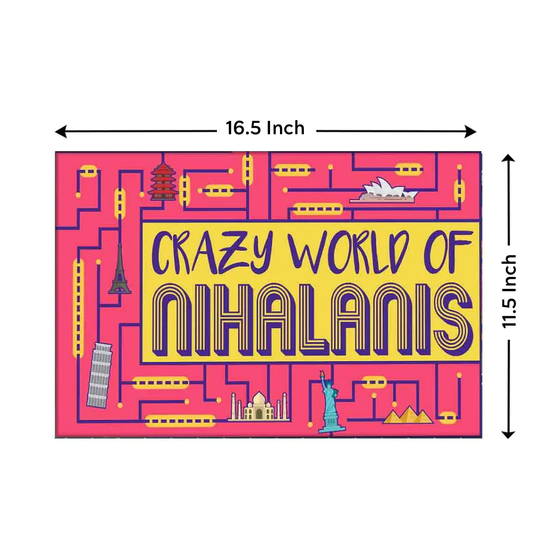 Personalized Home Front Door Name Plate - Blocks - Image 6