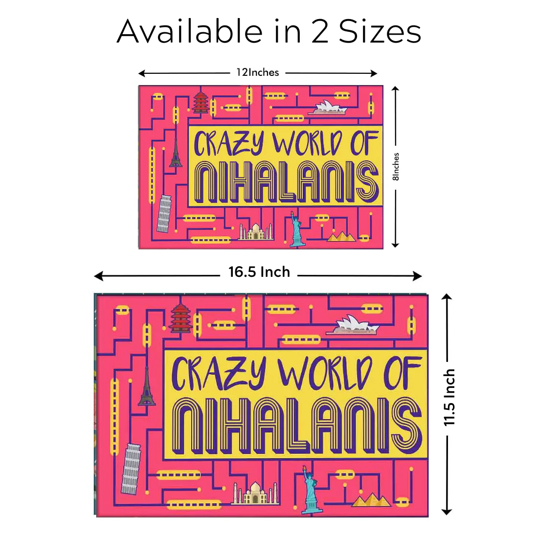 Personalized Home Front Door Name Plate - Blocks - Image 7