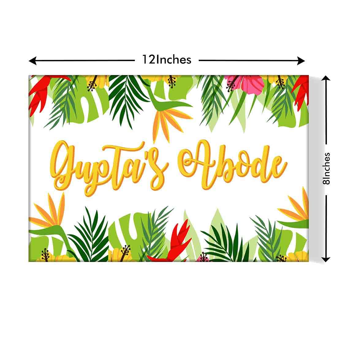 Customized Home Name Plate-Yellow Hibiscus - Image 3
