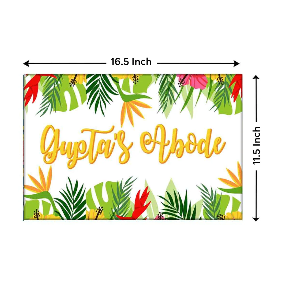 Customized Home Name Plate-Yellow Hibiscus - Image 6