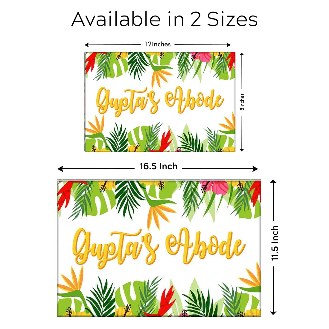 Customized Home Name Plate-Yellow Hibiscus - Image 7