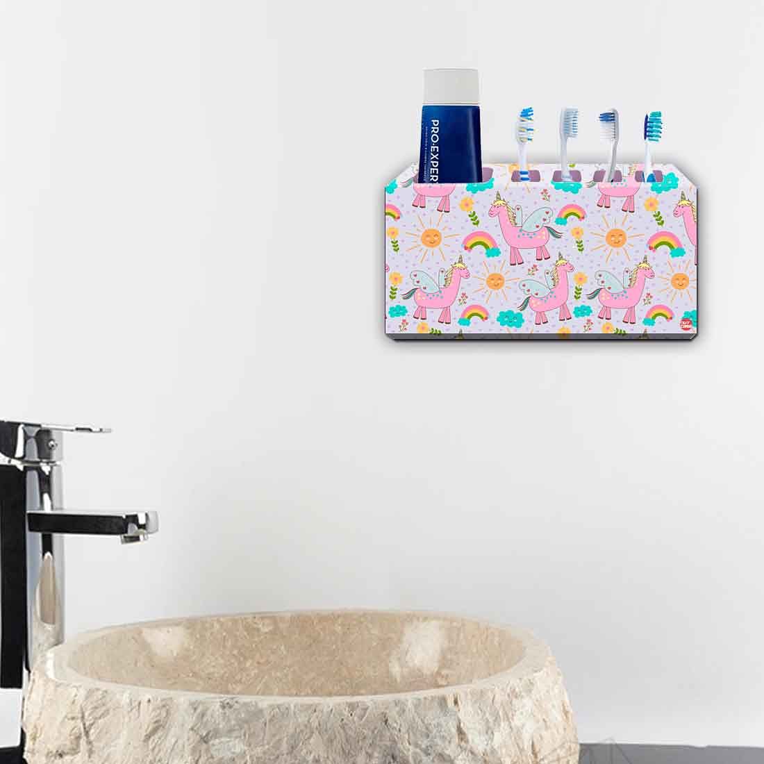 Cute Kids Toothbrush Holder for Bathroom - Unicorn - Image 2
