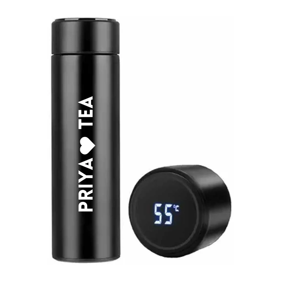 Custom Flask Thermos Bottle for Tea With LED Display Engraved Name - TEA - Image 12