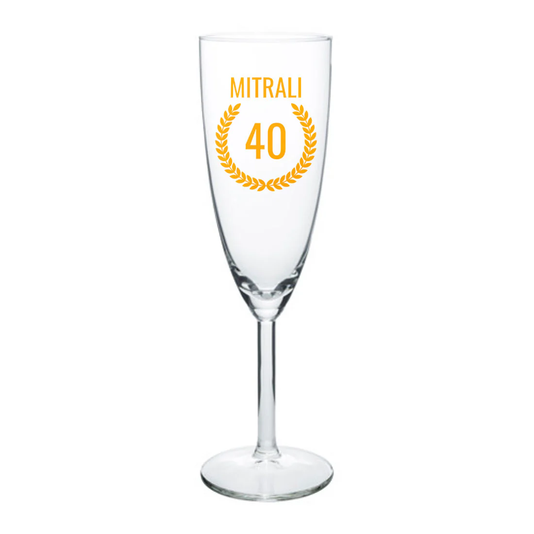 Custom Champagne Glass 40th Birthday Ideas For Women- Add Any Number - Image 2
