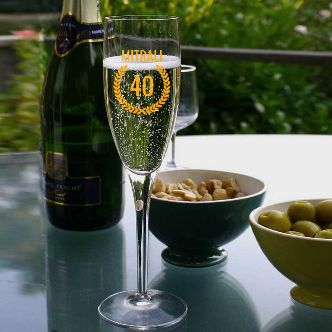 Custom Champagne Glass 40th Birthday Ideas For Women- Add Any Number - Image 3