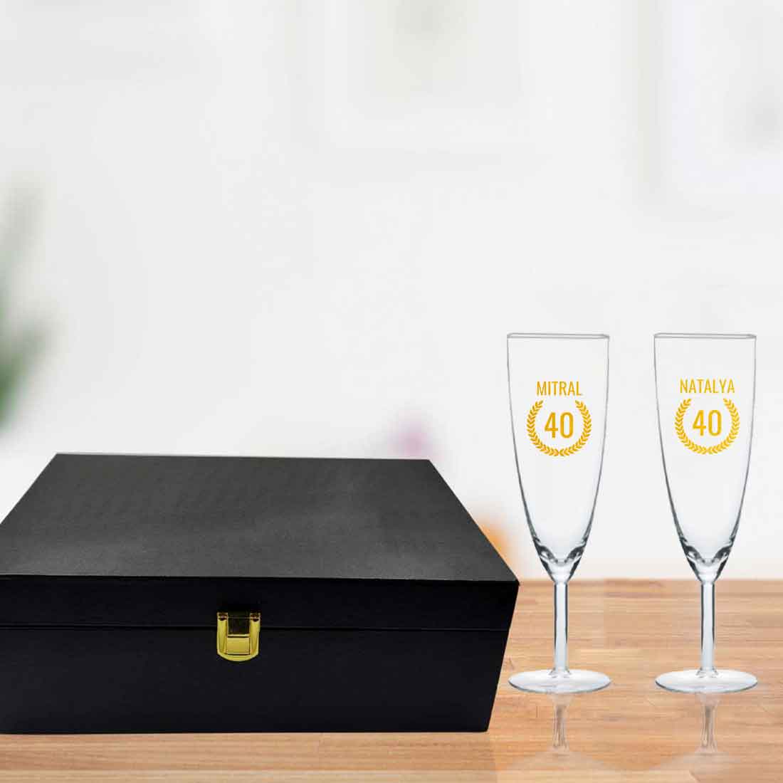 Custom Champagne Glass 40th Birthday Ideas For Women- Add Any Number - Image 6