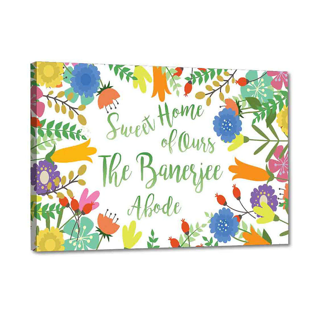 Sweet Personalize Door Name Plate - Sweet Home