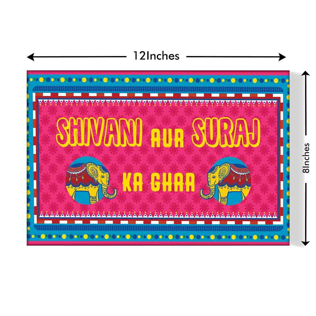Sweet Personalize Door Name Plate - Classic Frame Pink - Image 3