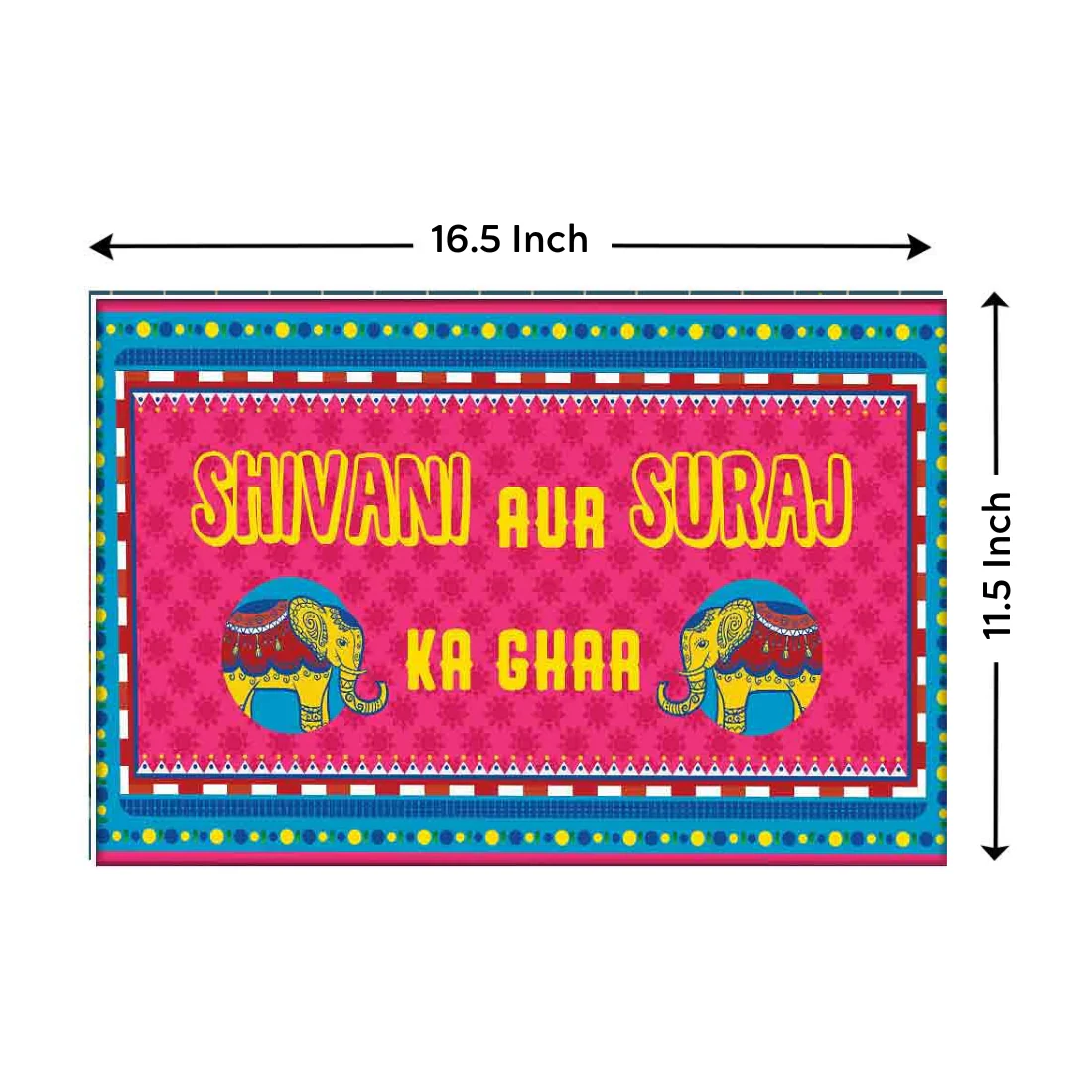Sweet Personalize Door Name Plate - Classic Frame Pink - Image 7