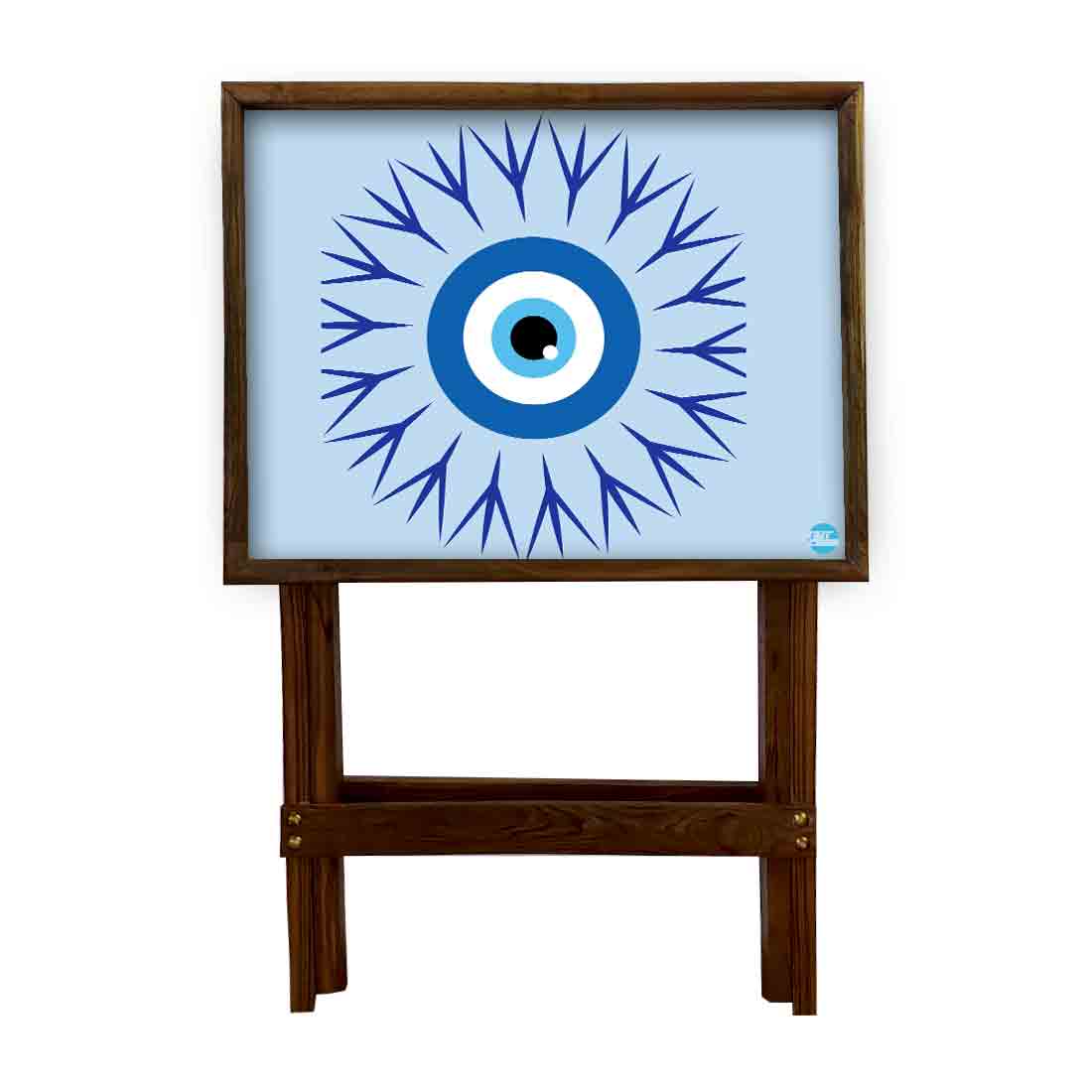 Folding TV Tray Table for Eating Breakfast Serving Table - Evil Eye Protector - Image 11