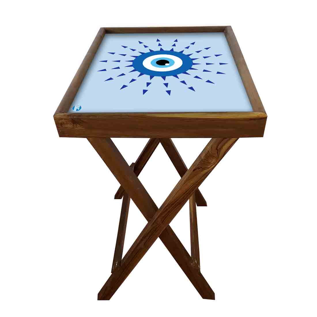 Folding TV Tray Table for Eating Breakfast Serving Table - Evil Eye Protector - Image 18