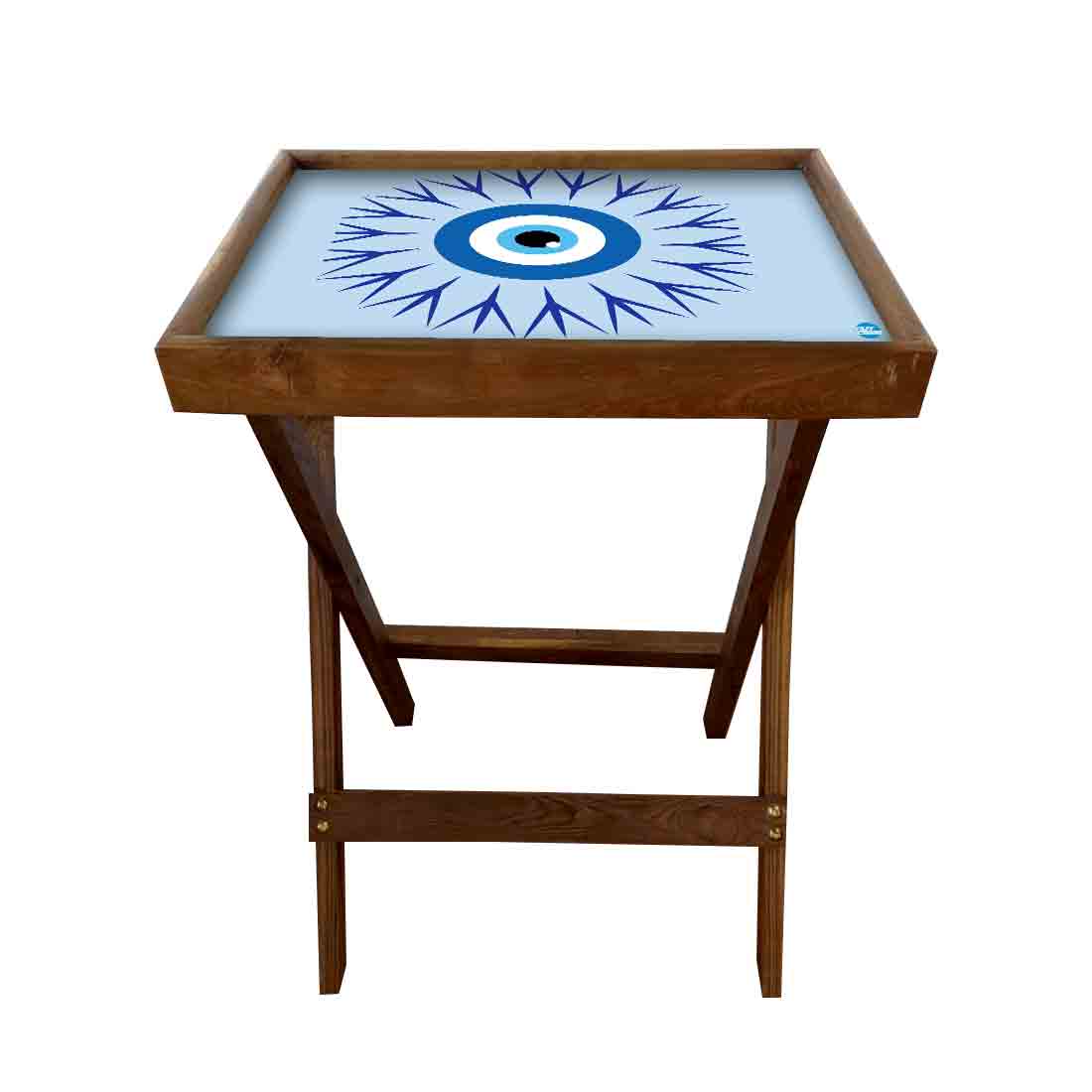 Folding TV Tray Table for Eating Breakfast Serving Table - Evil Eye Protector - Image 6