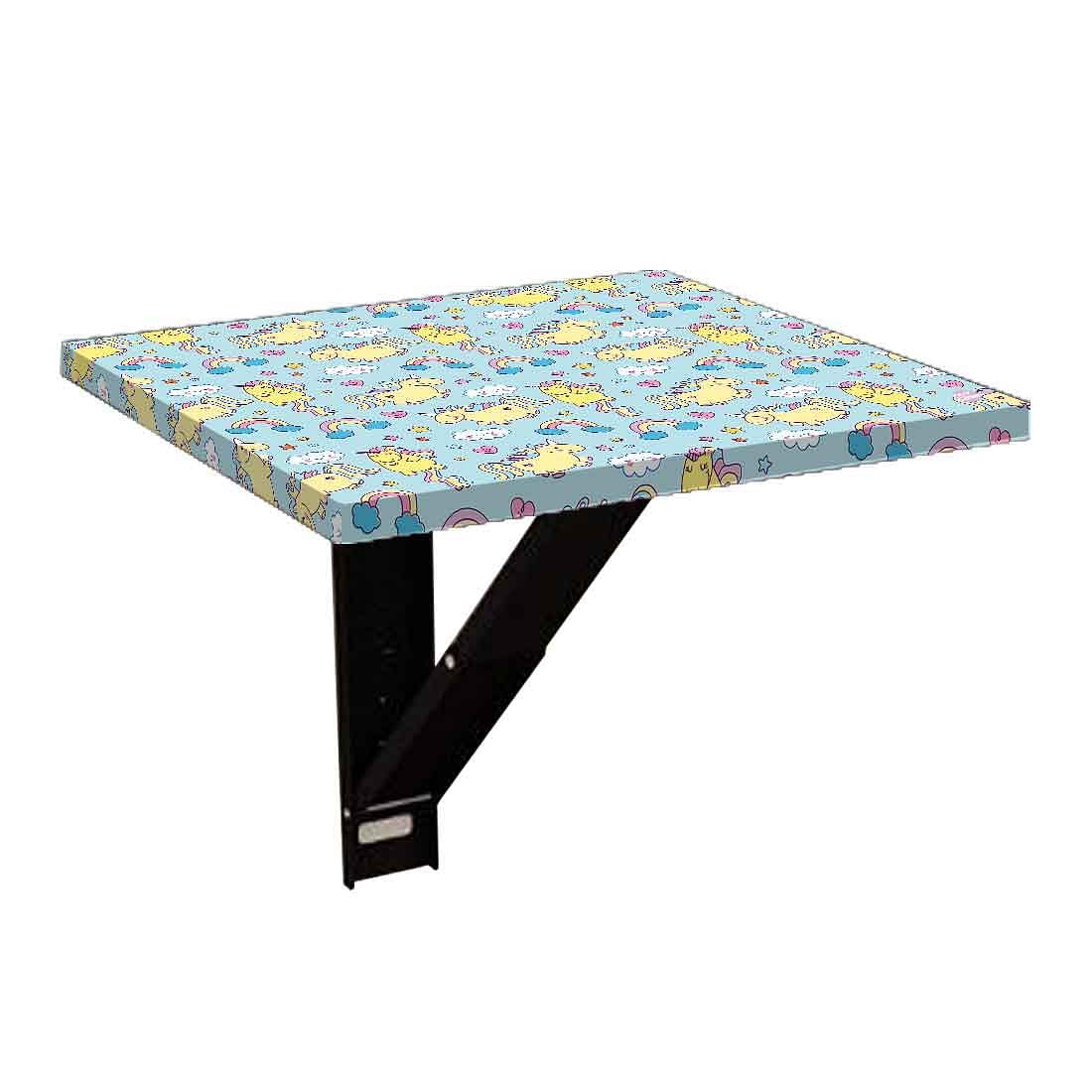 Fold Down Wall Hung Bedside Table with Desk - Baby Unicorn - Image 6