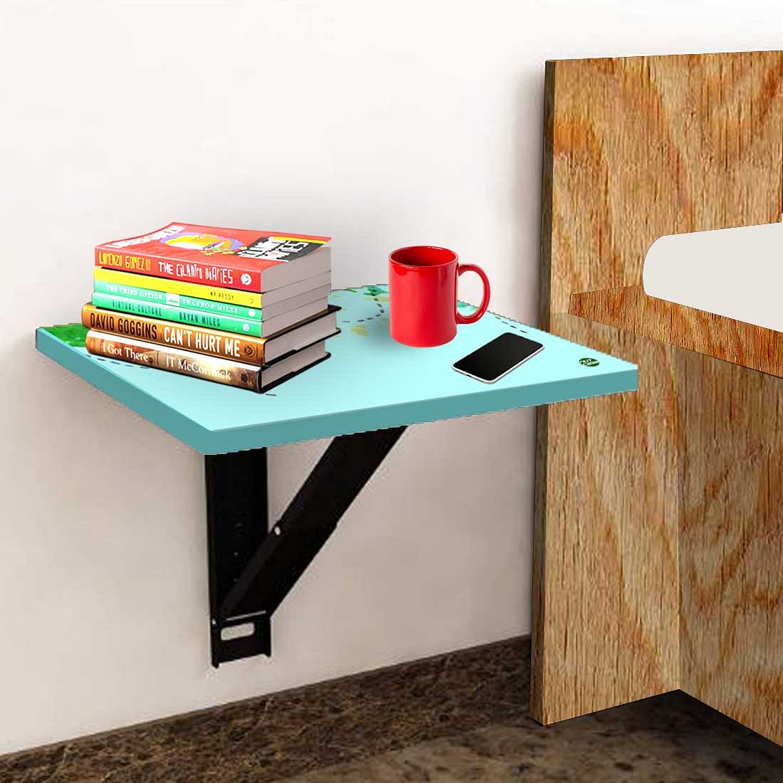 Set Top Box Stand Wall Mount - Sky Blue Map Design - Image 3