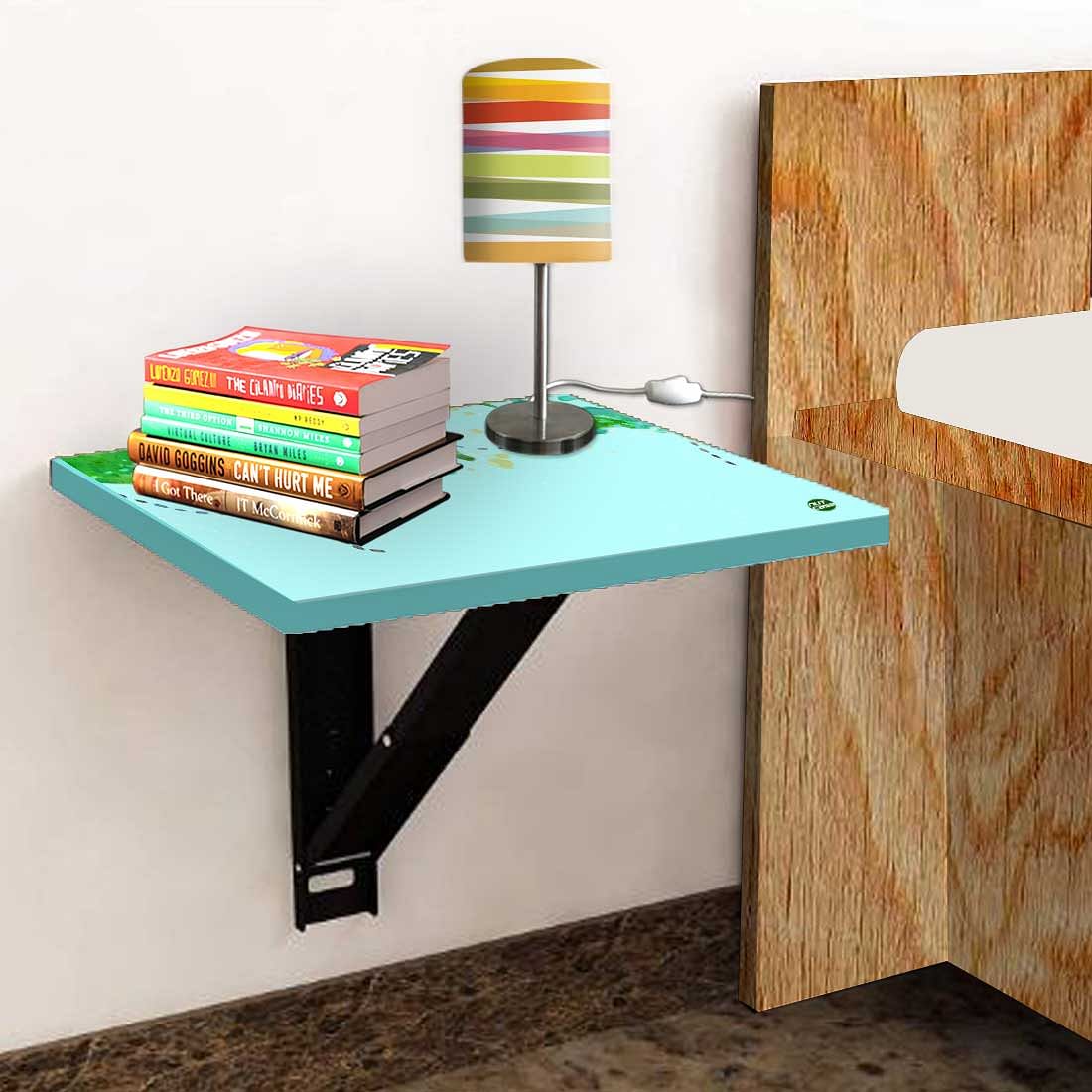 Set Top Box Stand Wall Mount - Sky Blue Map Design - Image 4
