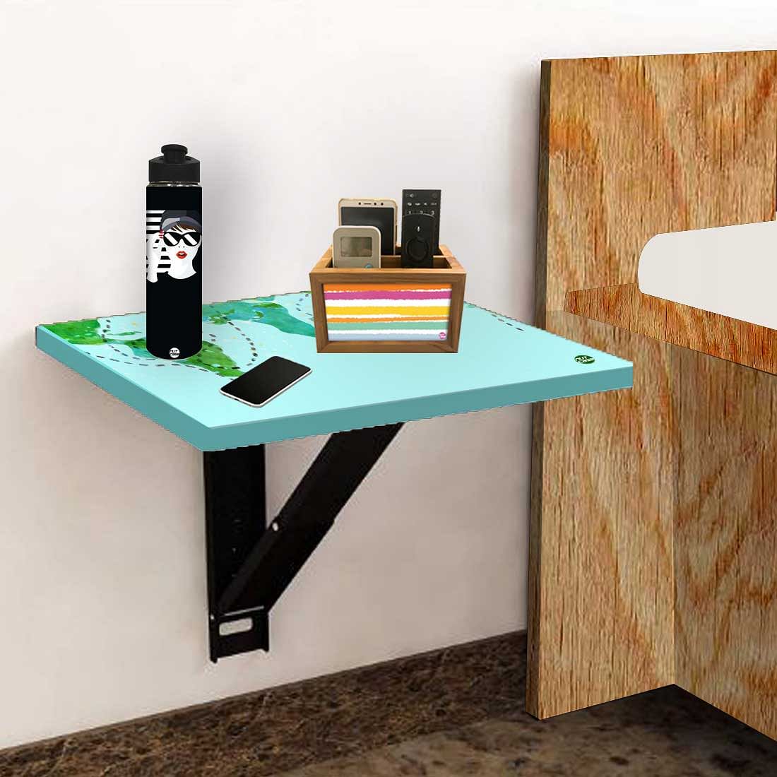 Set Top Box Stand Wall Mount - Sky Blue Map Design - Image 5