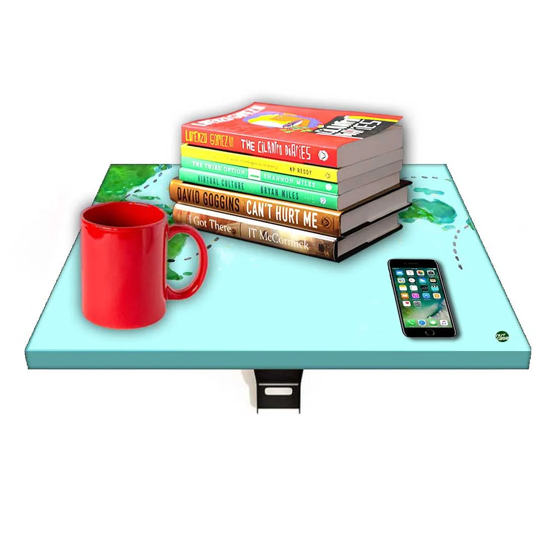 Set Top Box Stand Wall Mount - Sky Blue Map Design - Image 7