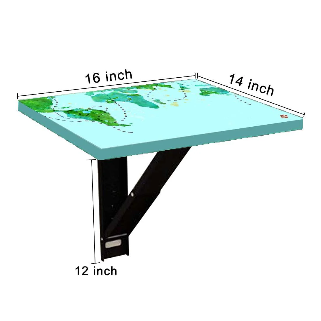 Set Top Box Stand Wall Mount - Sky Blue Map Design - Image 9