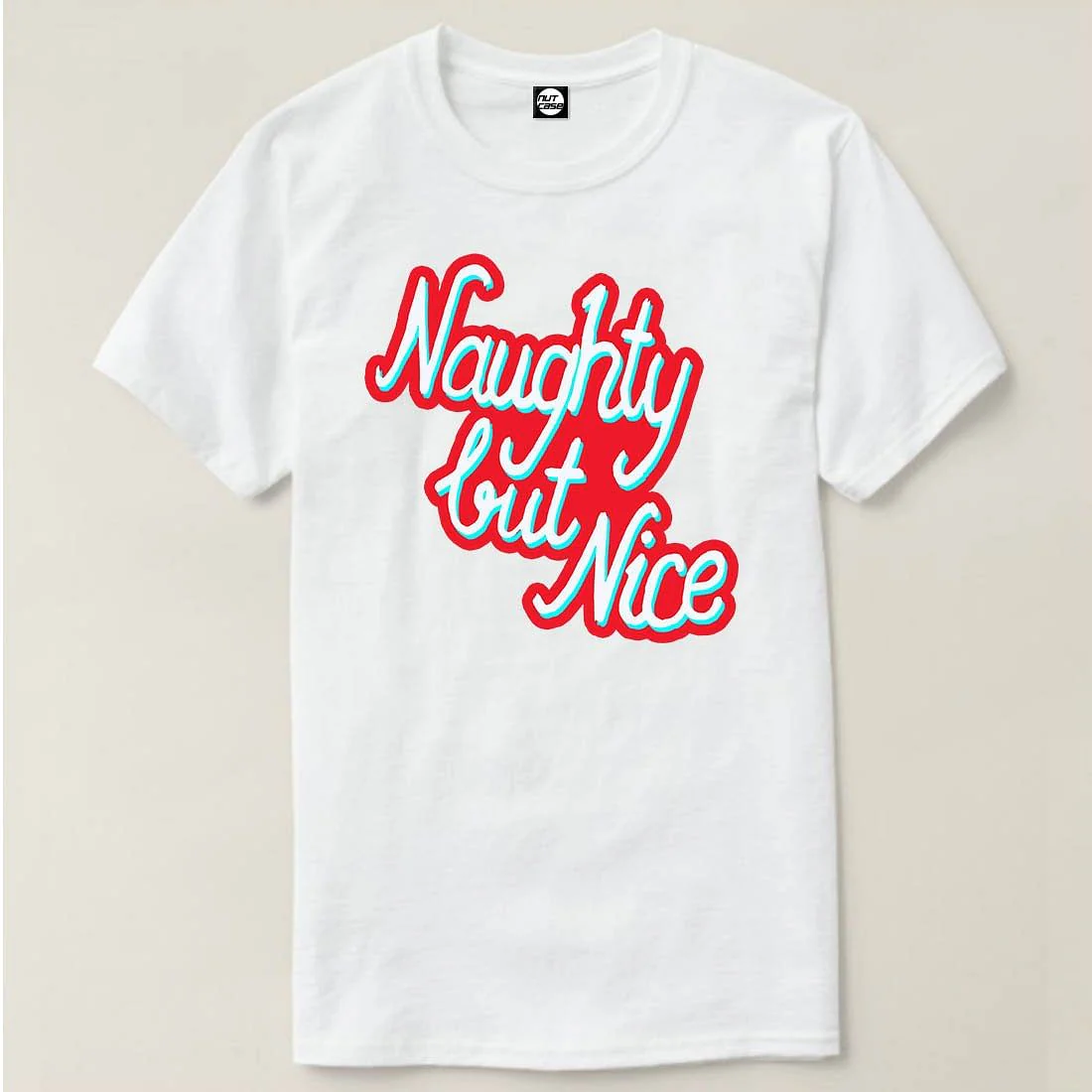 Nutcase Designer Round Neck Men's T-Shirt Wrinkle-Free Poly Cotton Tees - Naughty But Nice - Image 4