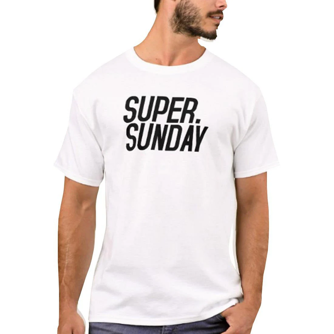 Nutcase Designer Round Neck Men's T-Shirt Wrinkle-Free Poly Cotton Tees - Super Sunday