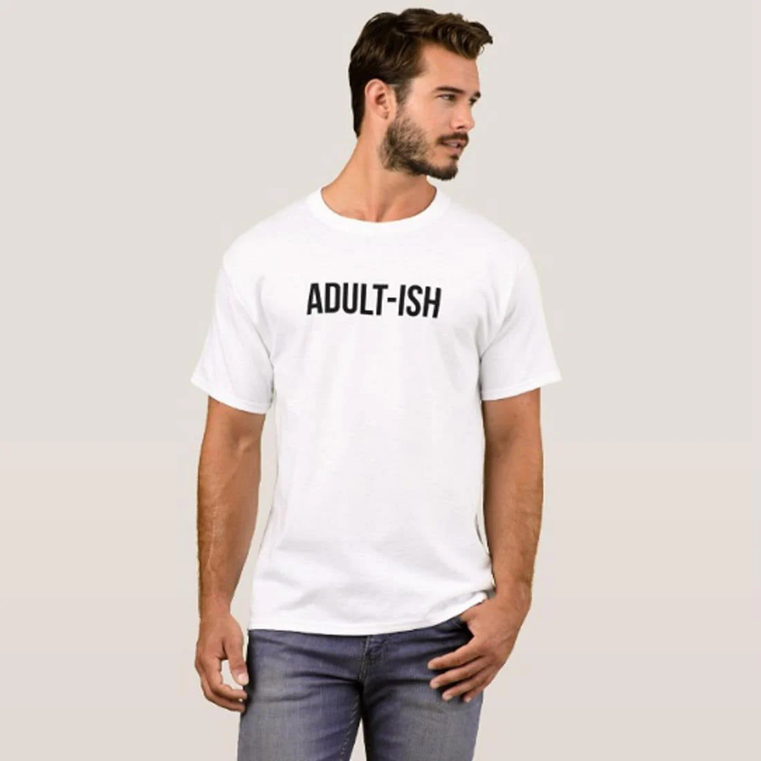 Nutcase Designer Round Neck Men's T-Shirt Wrinkle-Free Poly Cotton Tees - Adult ISH - Image 3