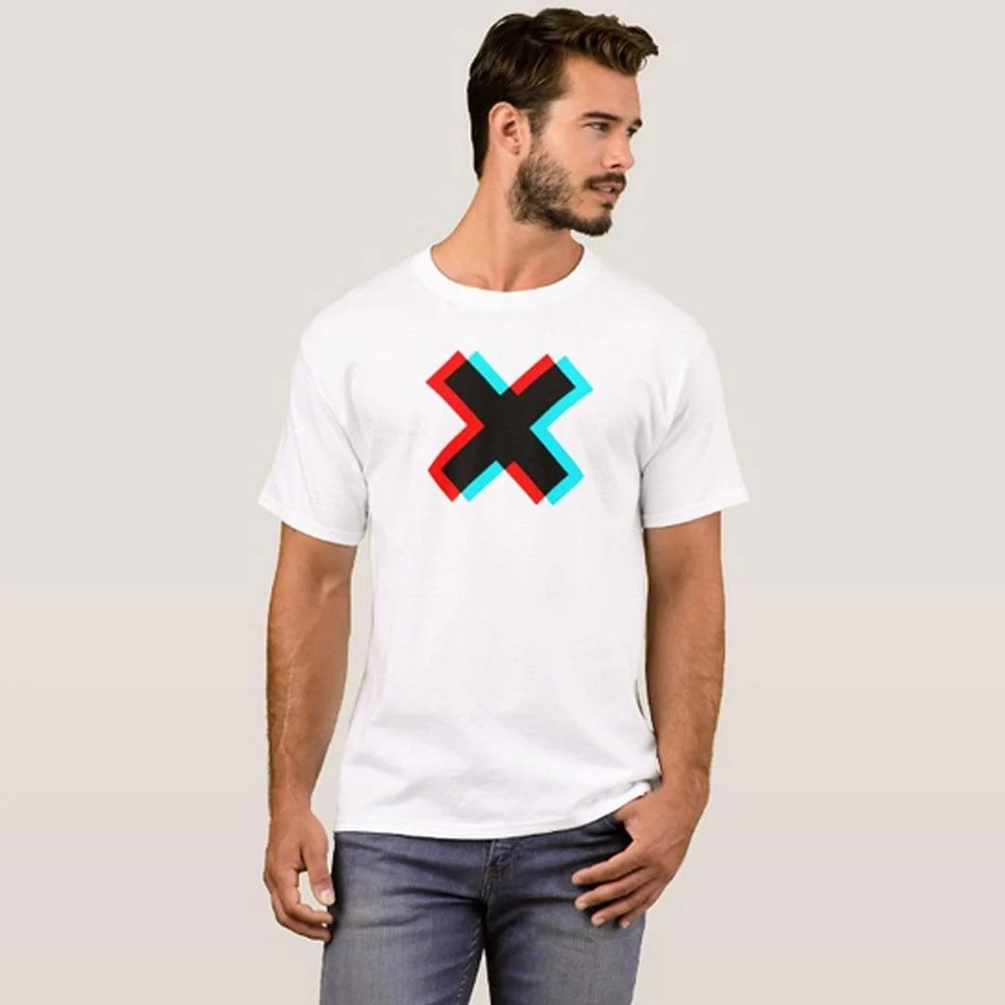 Nutcase Designer Round Neck Men's T-Shirt Wrinkle-Free Poly Cotton Tees - X - Image 3