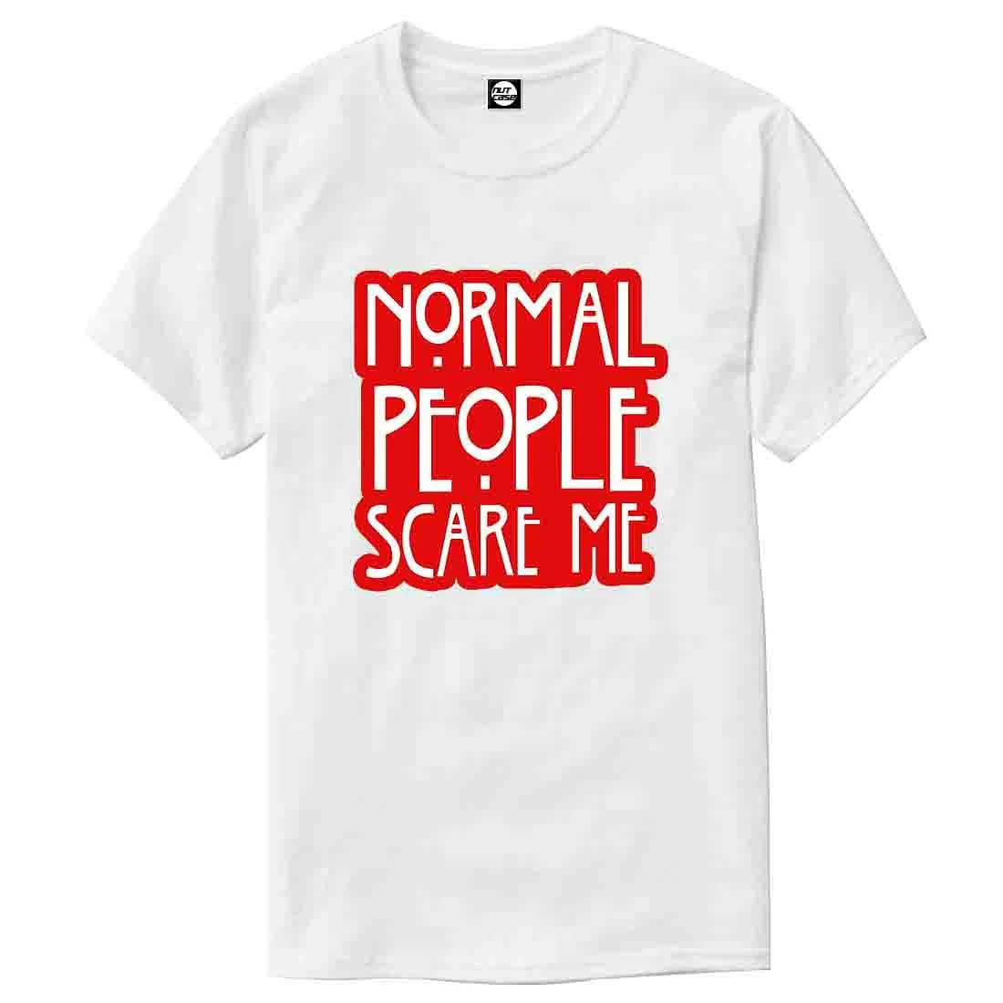 Nutcase Designer Round Neck Men's T-Shirt Wrinkle-Free Poly Cotton Tees - Normal People - Image 4