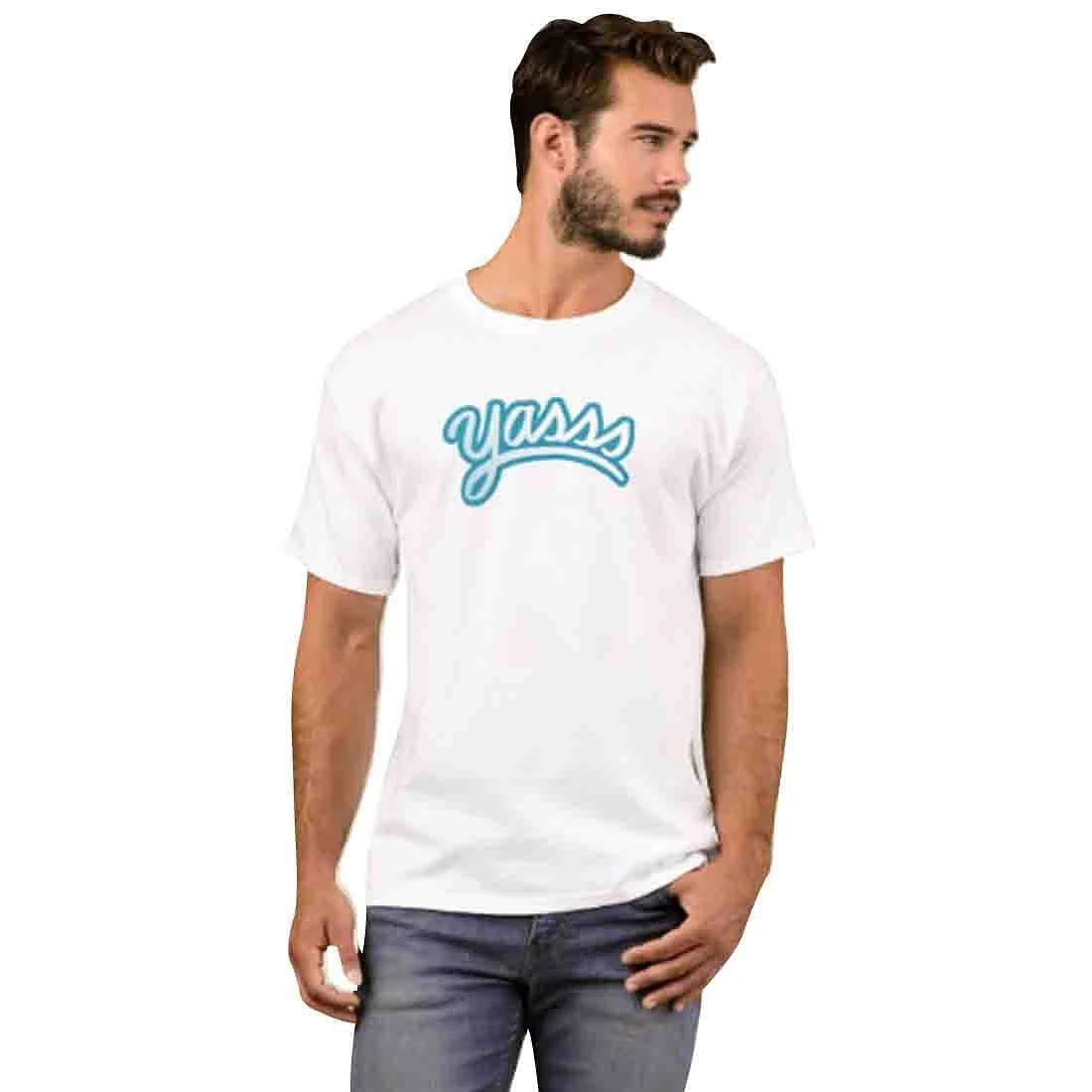 Nutcase Designer Round Neck Men's T-Shirt Wrinkle-Free Poly Cotton Tees - Yasss - Image 3