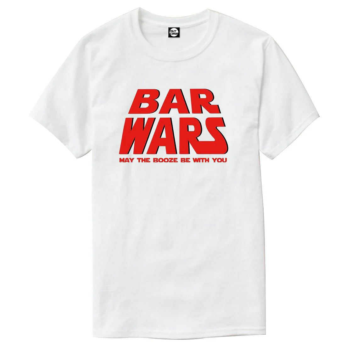Nutcase Designer Round Neck Men's T-Shirt Wrinkle-Free Poly Cotton Tees - Bar Wars - Image 4