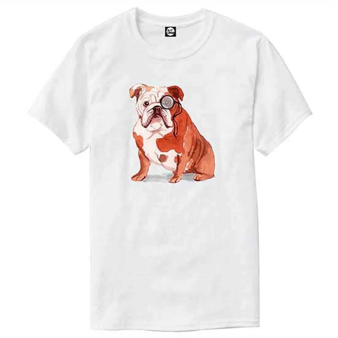 Nutcase Designer Round Neck Men's T-Shirt Wrinkle-Free Poly Cotton Tees - Brit Bulldog - Image 4
