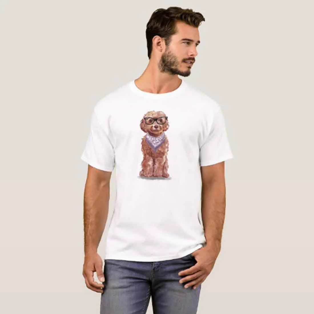Nutcase Designer Round Neck Men's T-Shirt Wrinkle-Free Poly Cotton Tees - Let's Play - Image 3