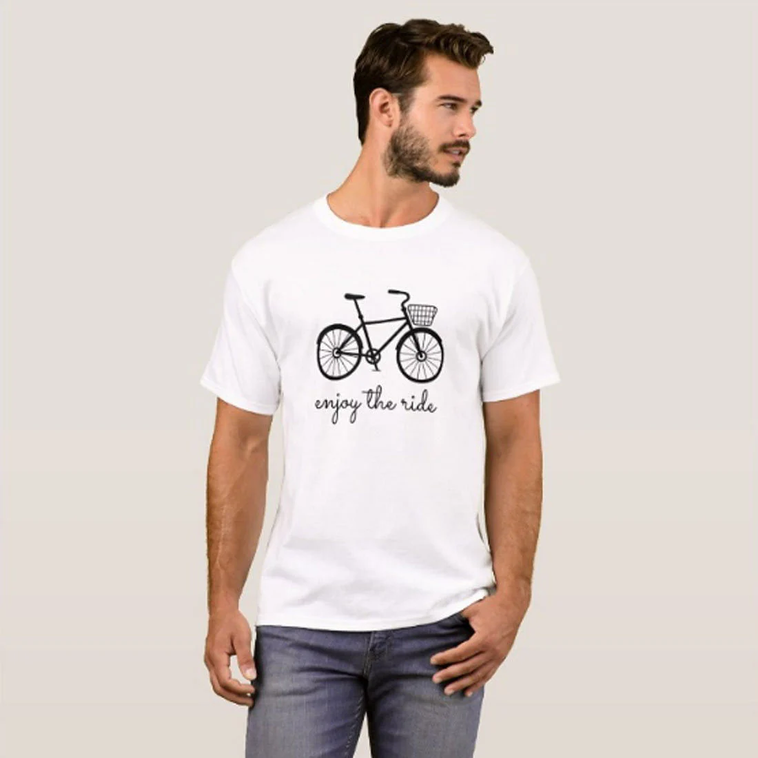 Nutcase Designer Round Neck Men's T-Shirt Wrinkle-Free Poly Cotton Tees - One Love - Image 3