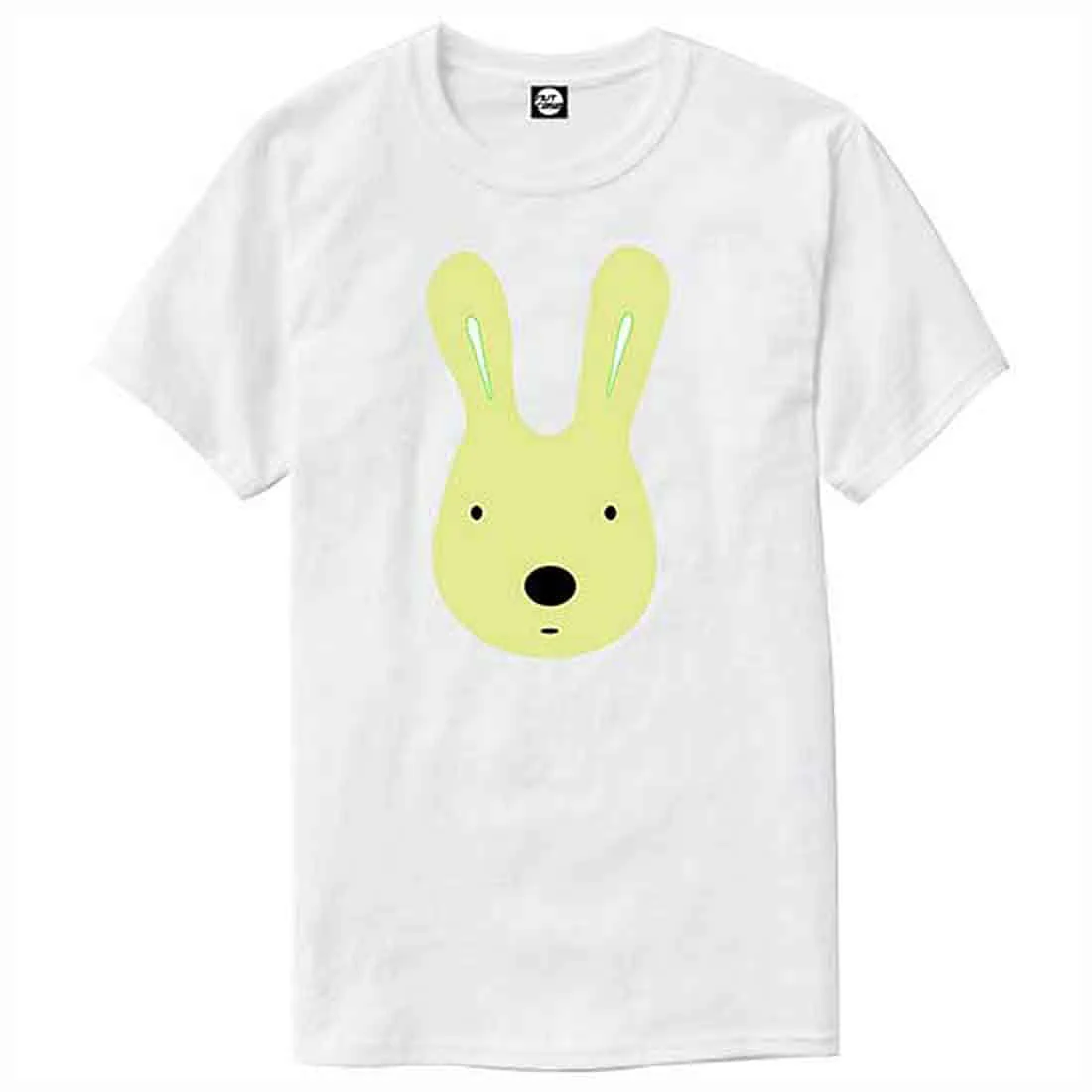 Nutcase Designer Round Neck Men's T-Shirt Wrinkle-Free Poly Cotton Tees - RABIT Face - Image 4