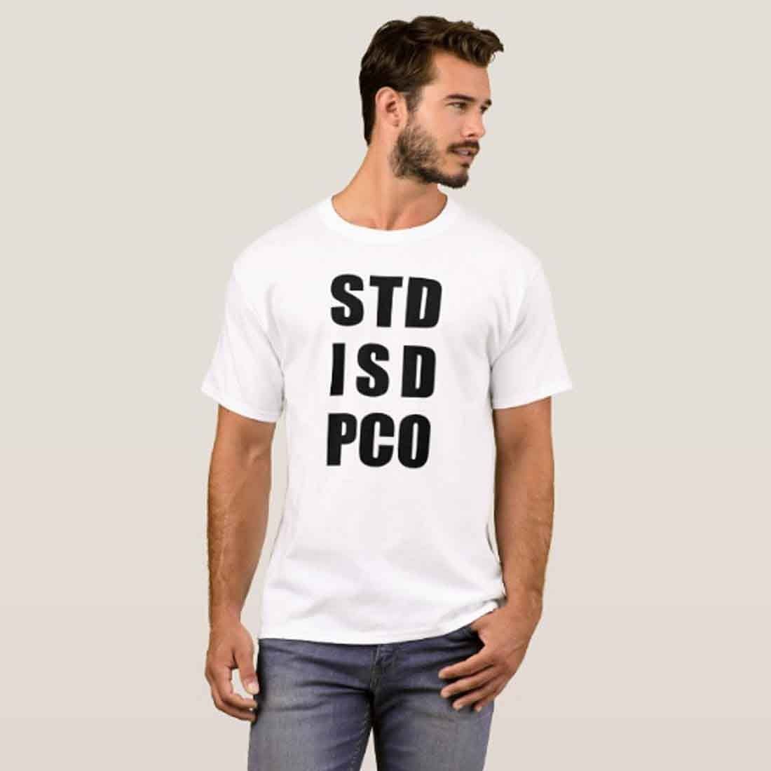 Nutcase Designer Round Neck Men's T-Shirt Wrinkle-Free Poly Cotton Tees - STD ISD PCO - Image 3